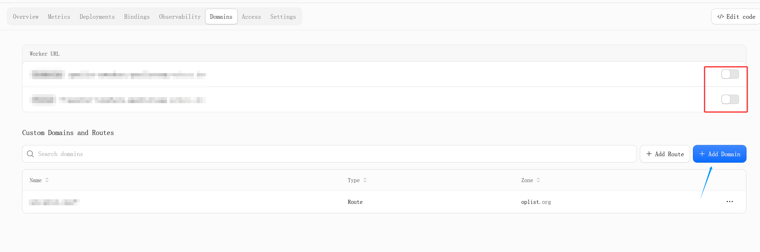 Bind a custom domain